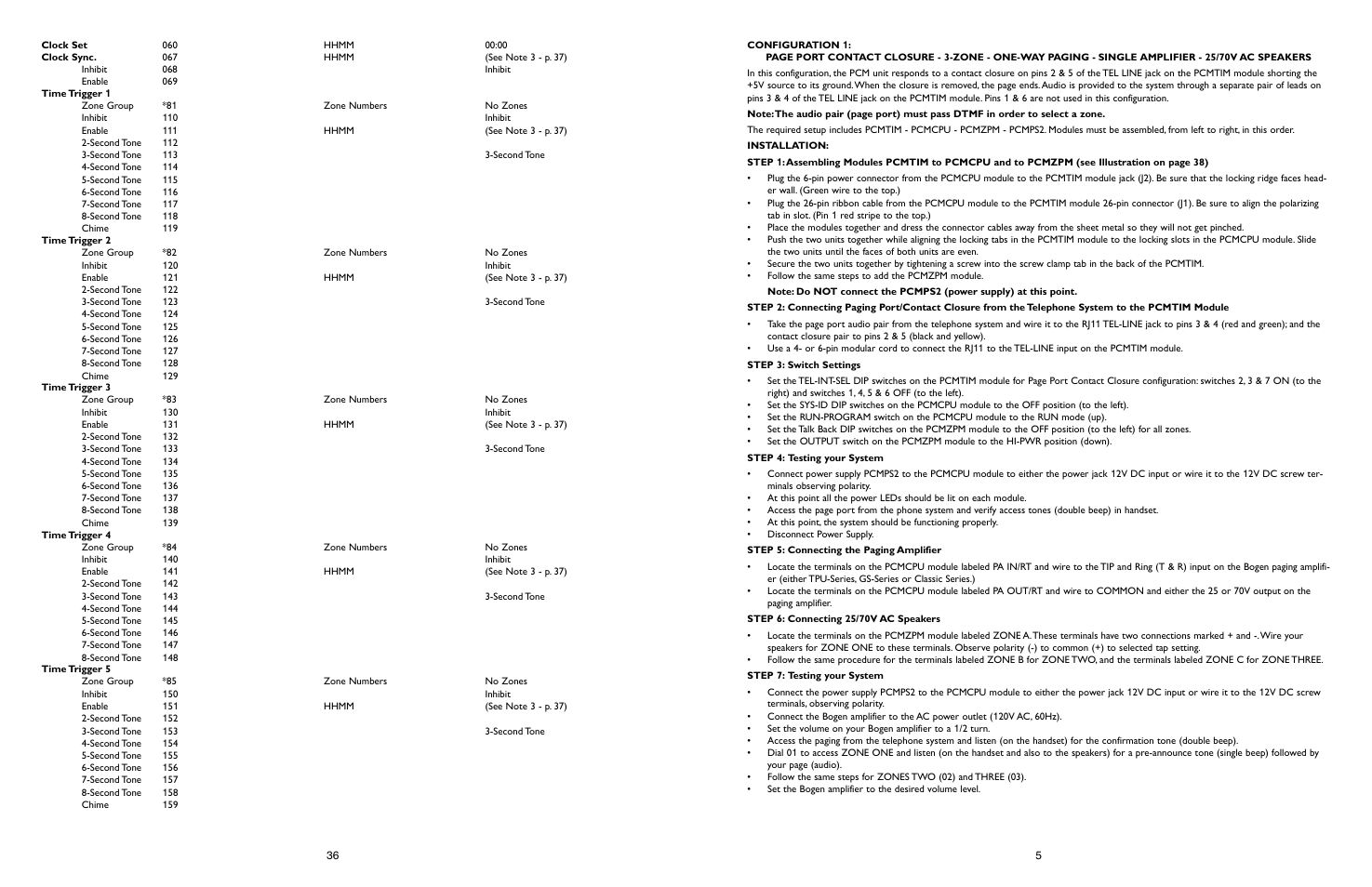 Bogen PCM2000 User Manual | Page 35 / 38