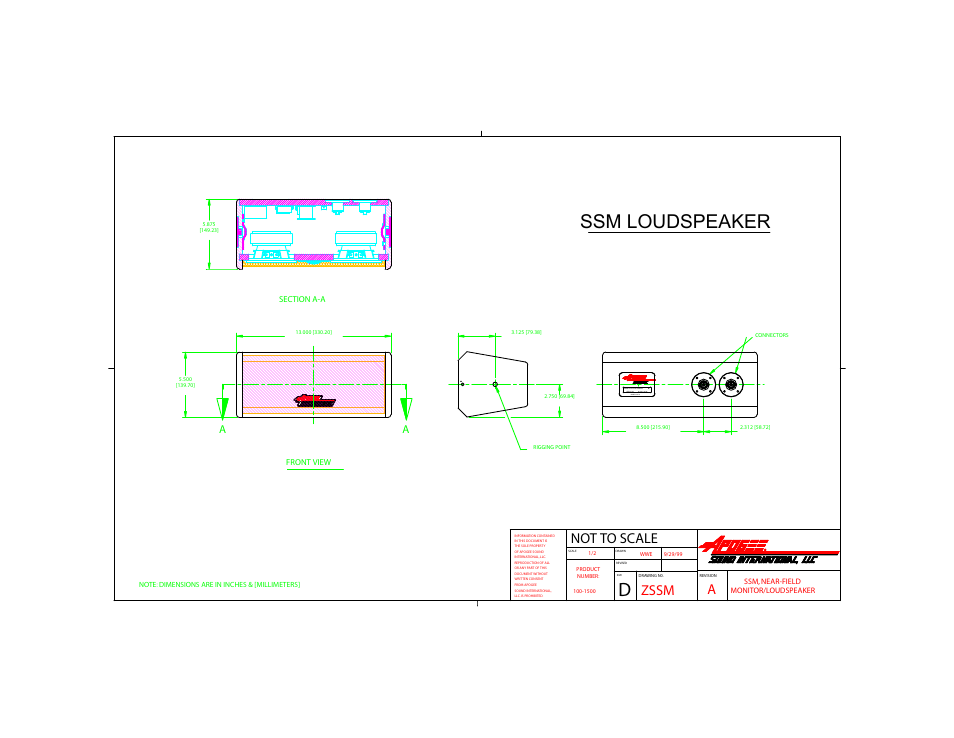 Bogen Loudspeaker SSM User Manual | 1 page