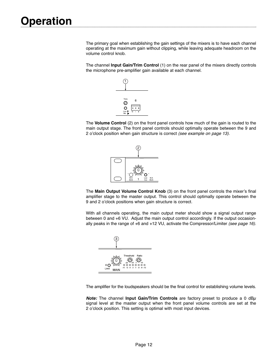 Operation, Page 12 | Bogen CAM8PRO User Manual | Page 12 / 24