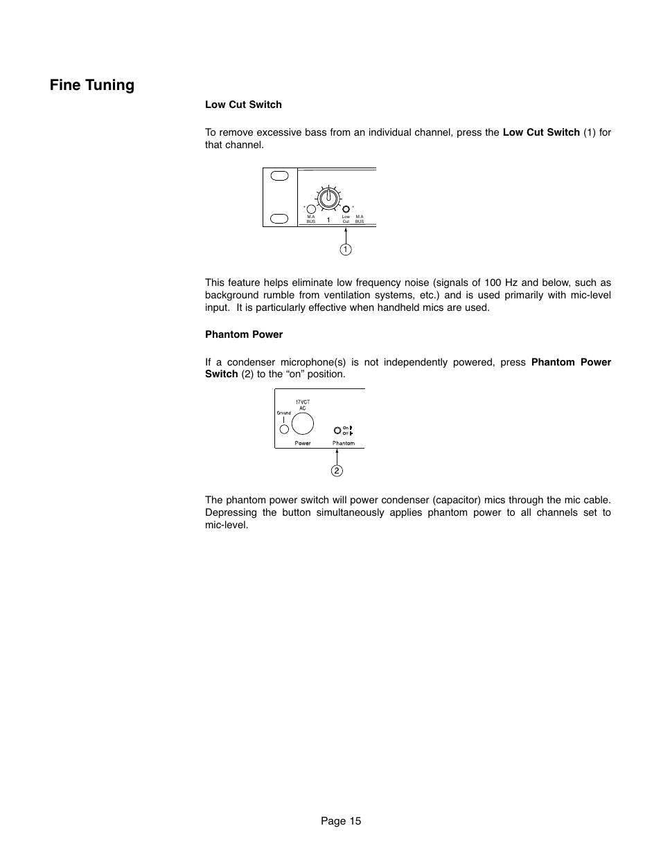 Fine tuning, Page 15 | Bogen CAM8PRO User Manual | Page 15 / 24