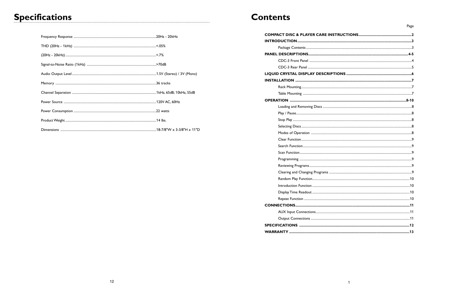 Bogen CDC-3 User Manual | Page 14 / 16