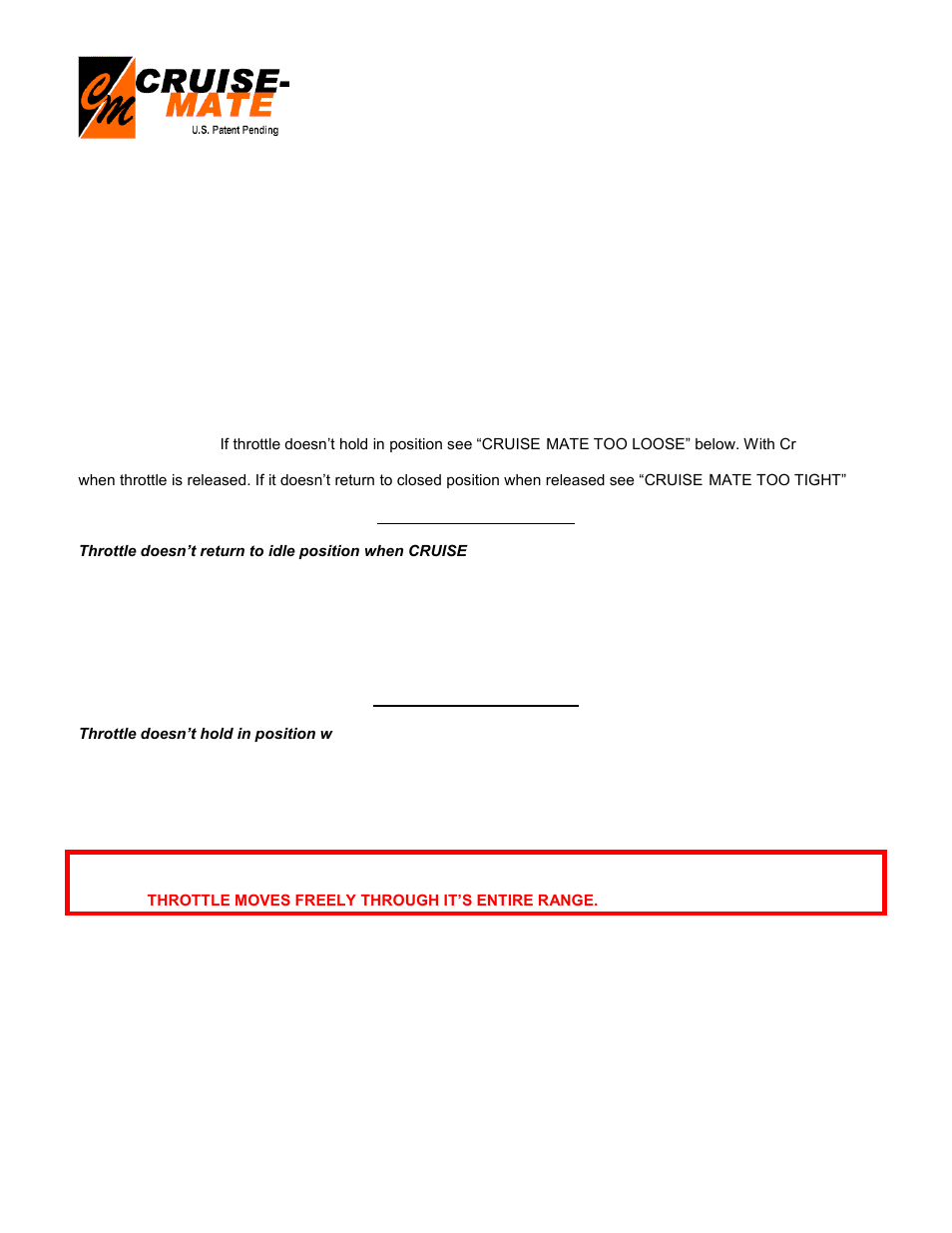 Operation and adjustment procedures, Adjustment procedures | Kuryakyn 6393 CRUISE-MATE MOTORCYCLE THROTTLE CRUISE ASSIST User Manual | Page 4 / 4