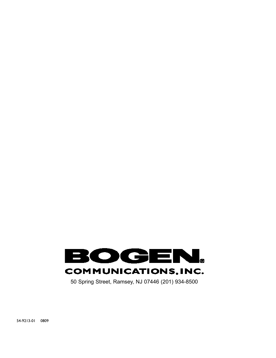 Bogen TPU-35B User Manual | Page 8 / 8