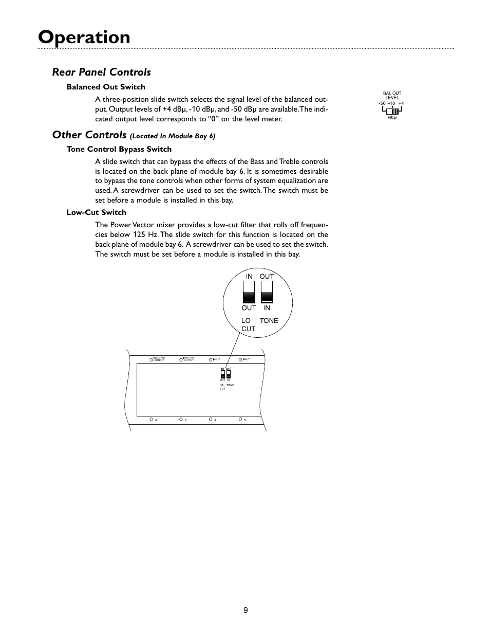 Operation | Bogen VMIX User Manual | Page 11 / 16