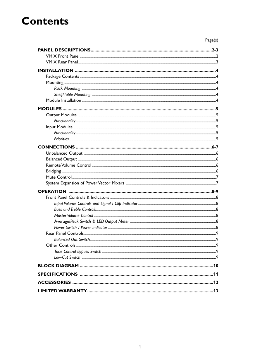 Bogen VMIX User Manual | Page 3 / 16