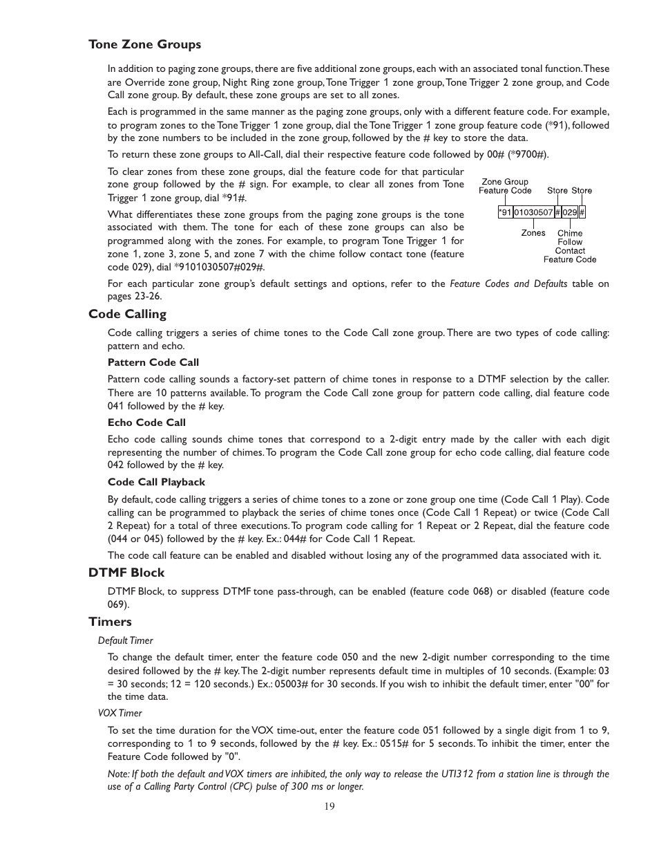 Bogen UTI312 User Manual | Page 19 / 32