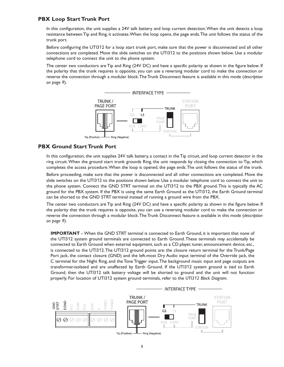 Bogen UTI312 User Manual | Page 8 / 32