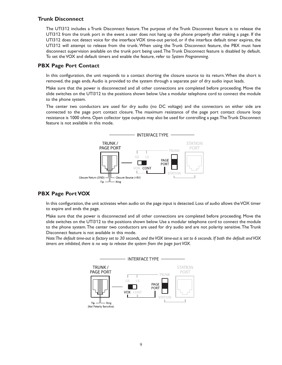 Bogen UTI312 User Manual | Page 9 / 32