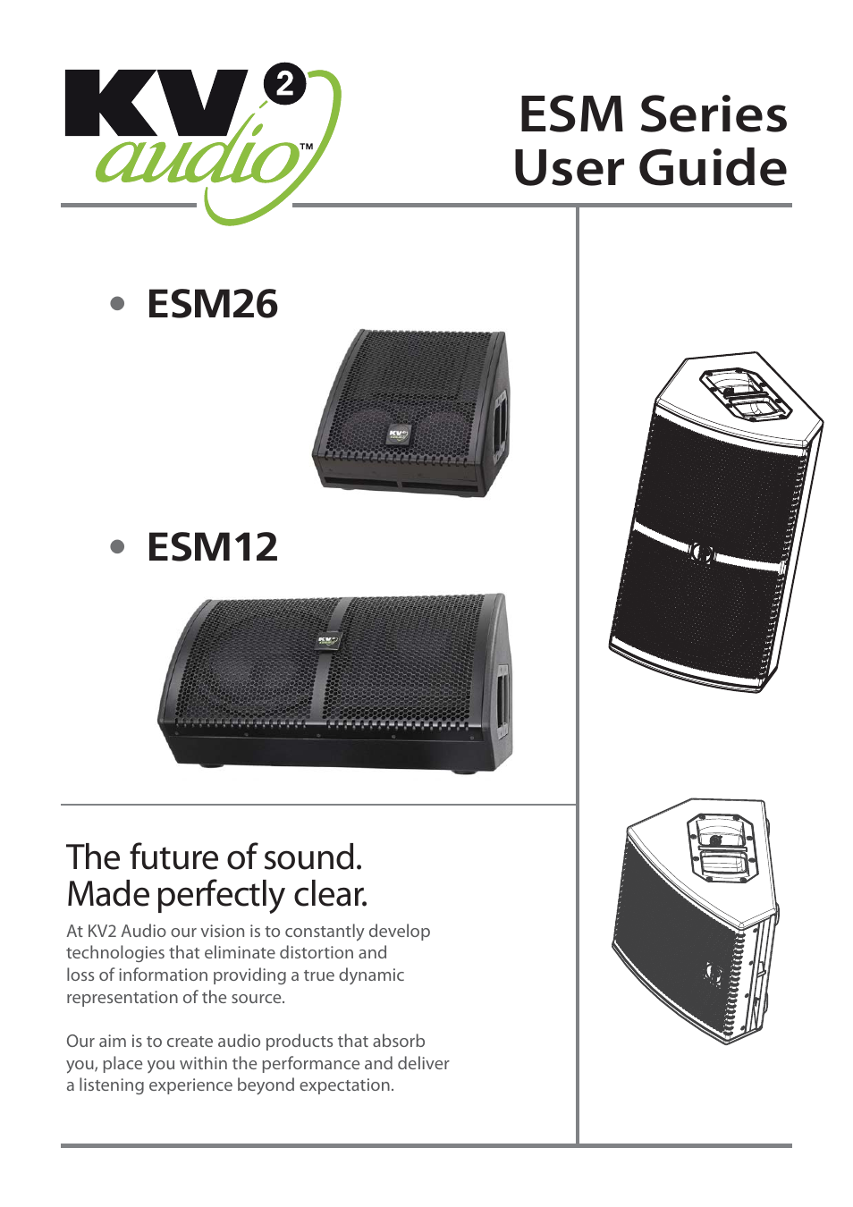 KV2 Audio ESM12 User Guide User Manual | 12 pages