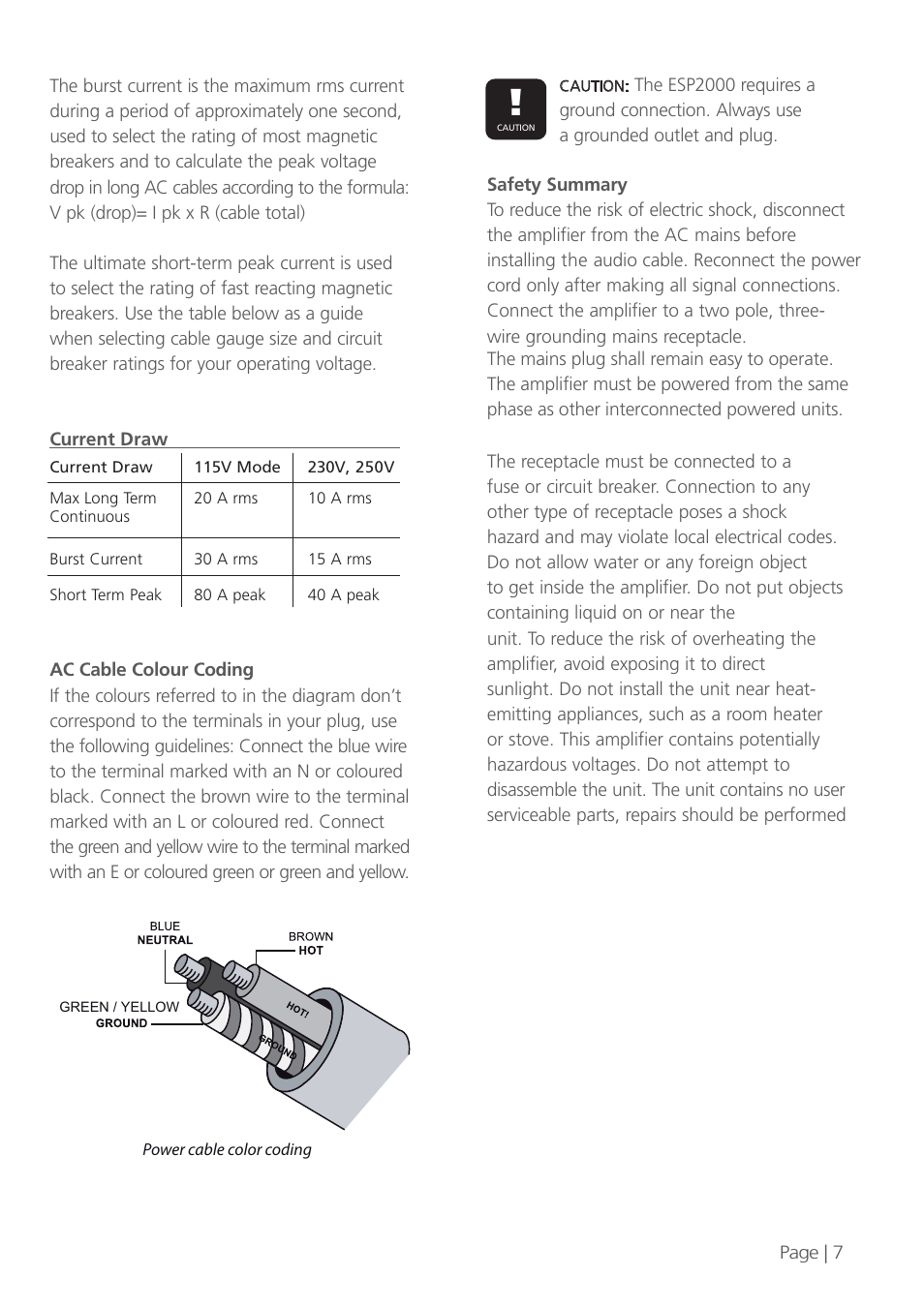 KV2 Audio ESP2000 User Manual | Page 7 / 12