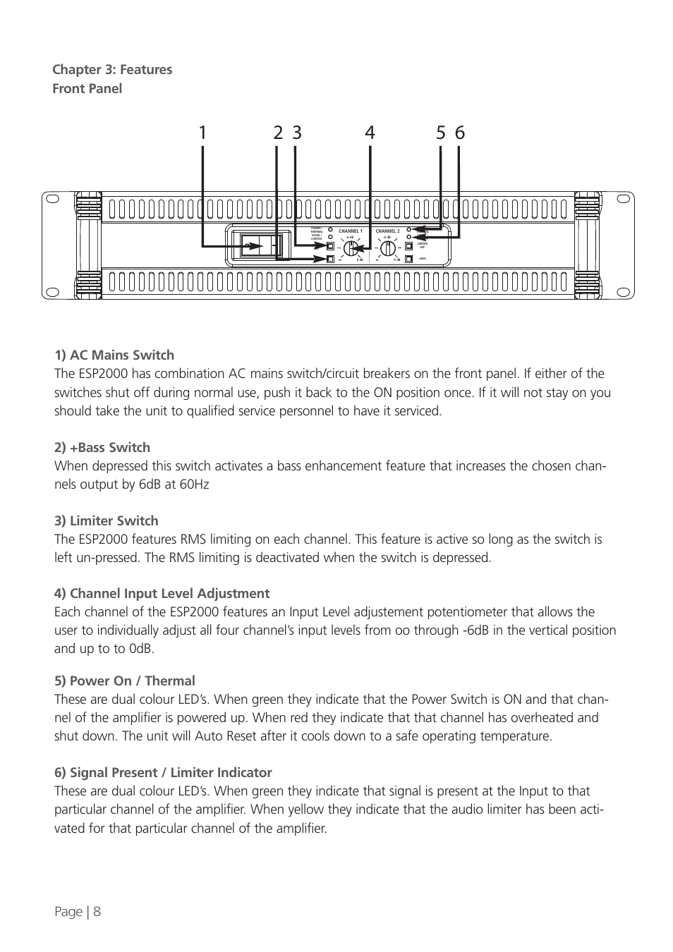 KV2 Audio ESP2000 User Manual | Page 8 / 12