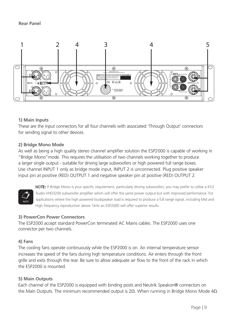 KV2 Audio ESP2000 User Manual | Page 9 / 12