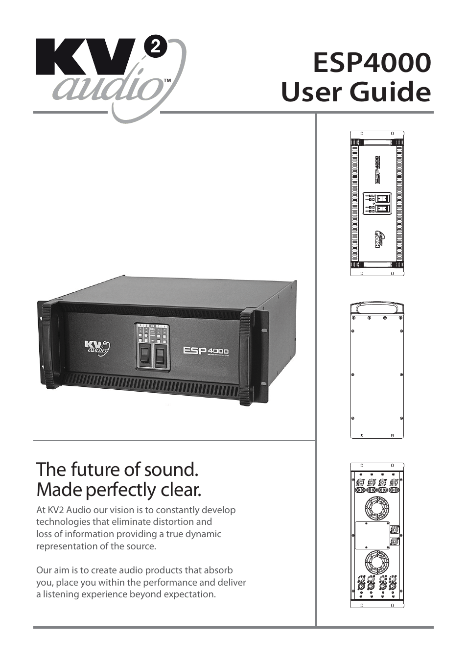 KV2 Audio ESP4000 User Manual | 12 pages
