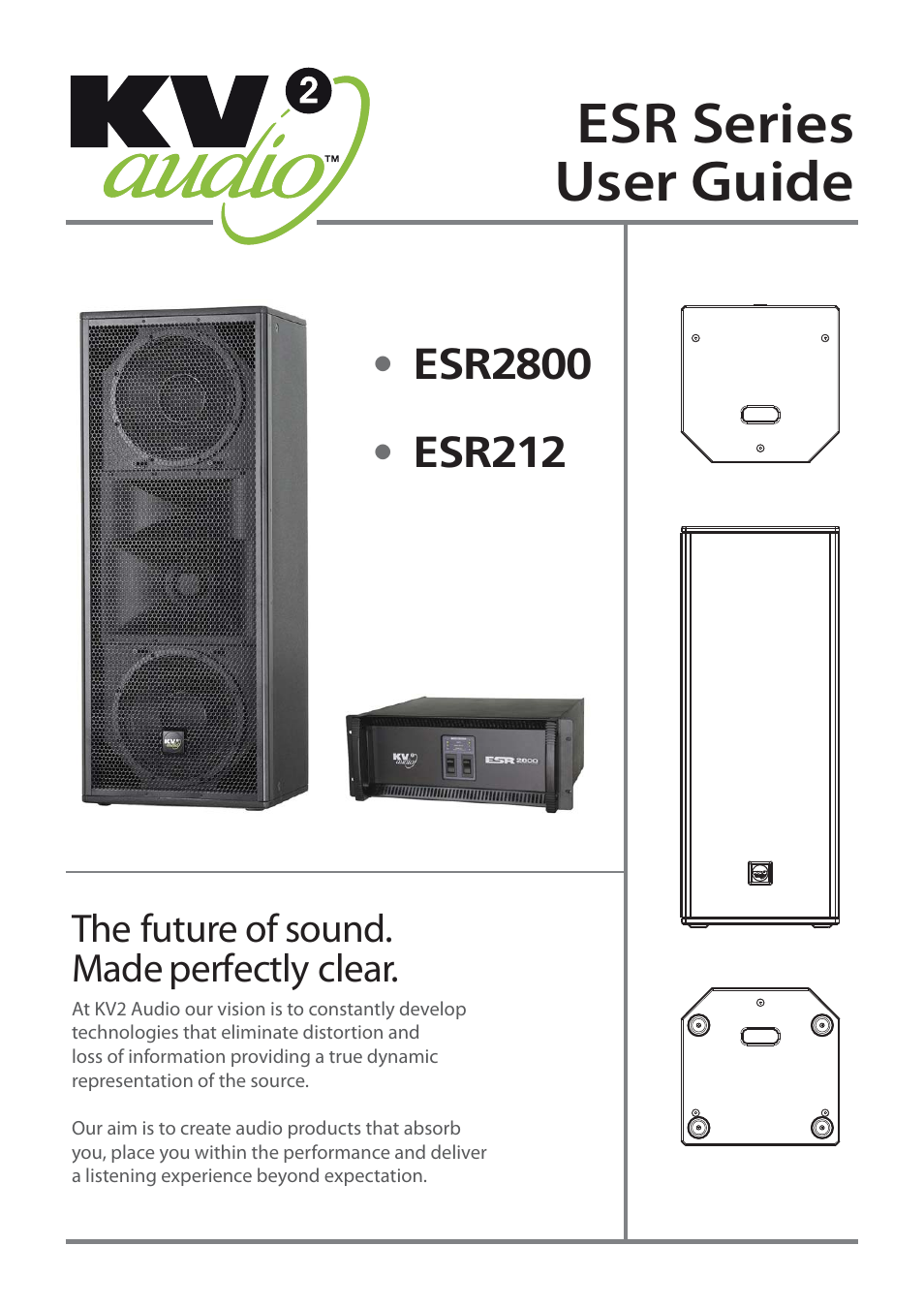 KV2 Audio ESR212 User Manual | 20 pages