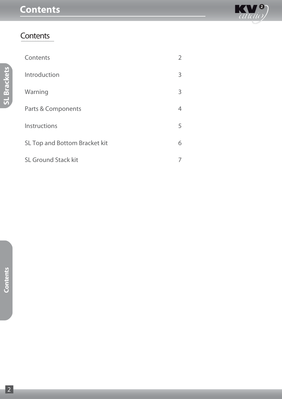 KV2 Audio SL Brackets User Manual | Page 2 / 8