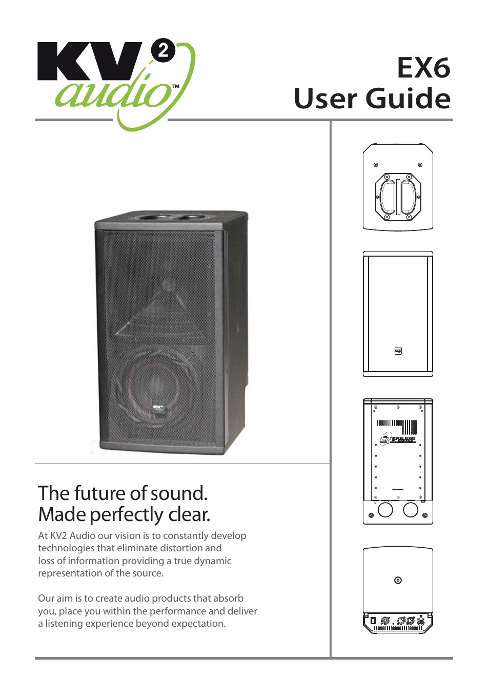 KV2 Audio EX6 User Manual | 12 pages
