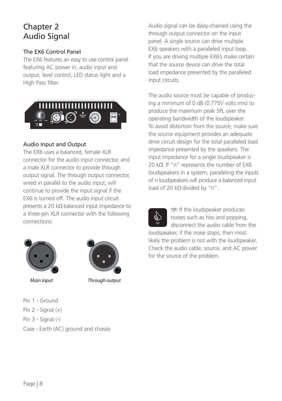Chapter 2 audio signal | KV2 Audio EX6 User Manual | Page 8 / 12
