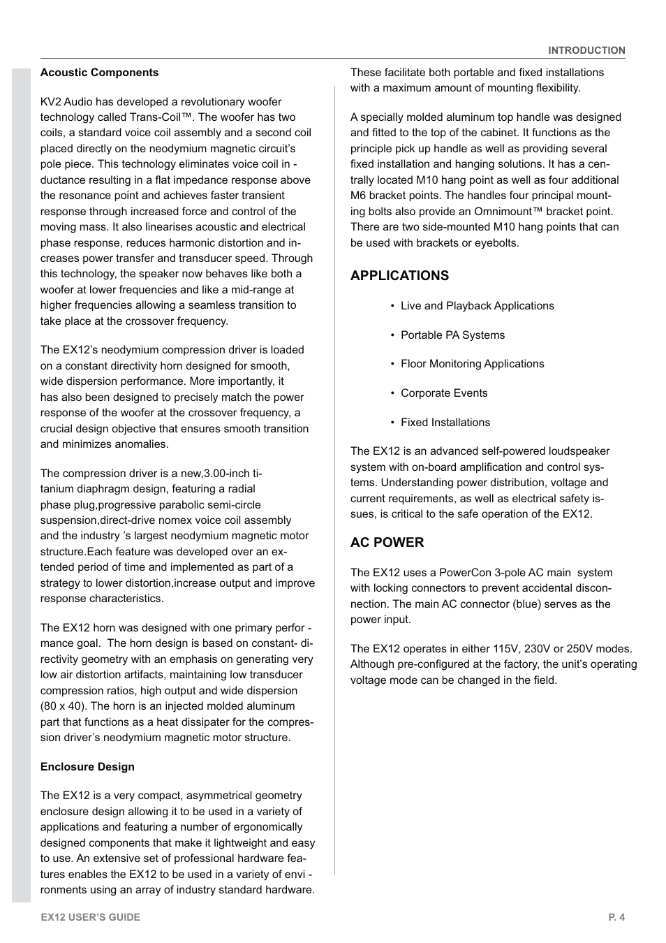 KV2 Audio EX12 User Manual | Page 4 / 12