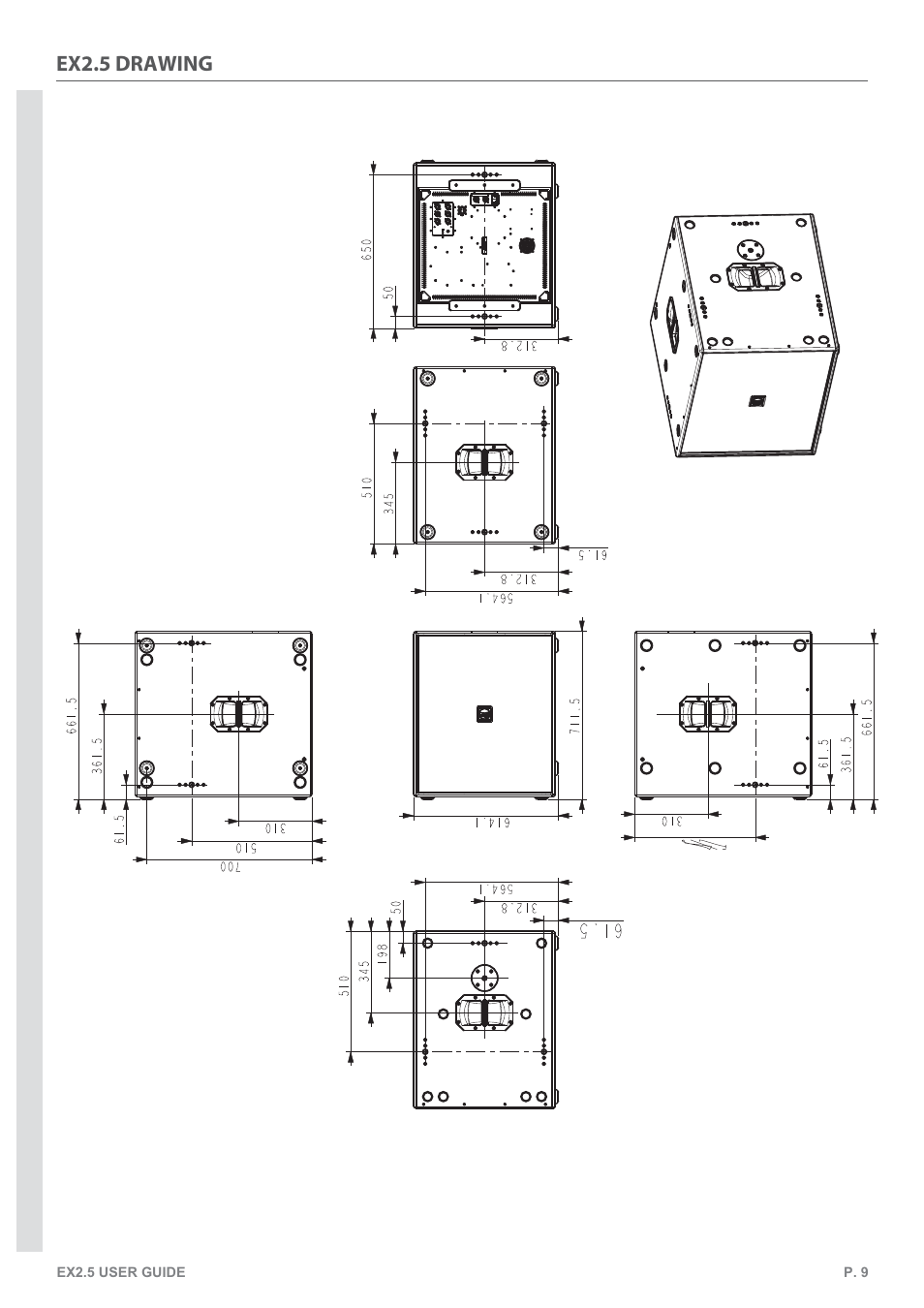 Ex2.5 drawing | KV2 Audio EX2.5 User Manual | Page 9 / 12