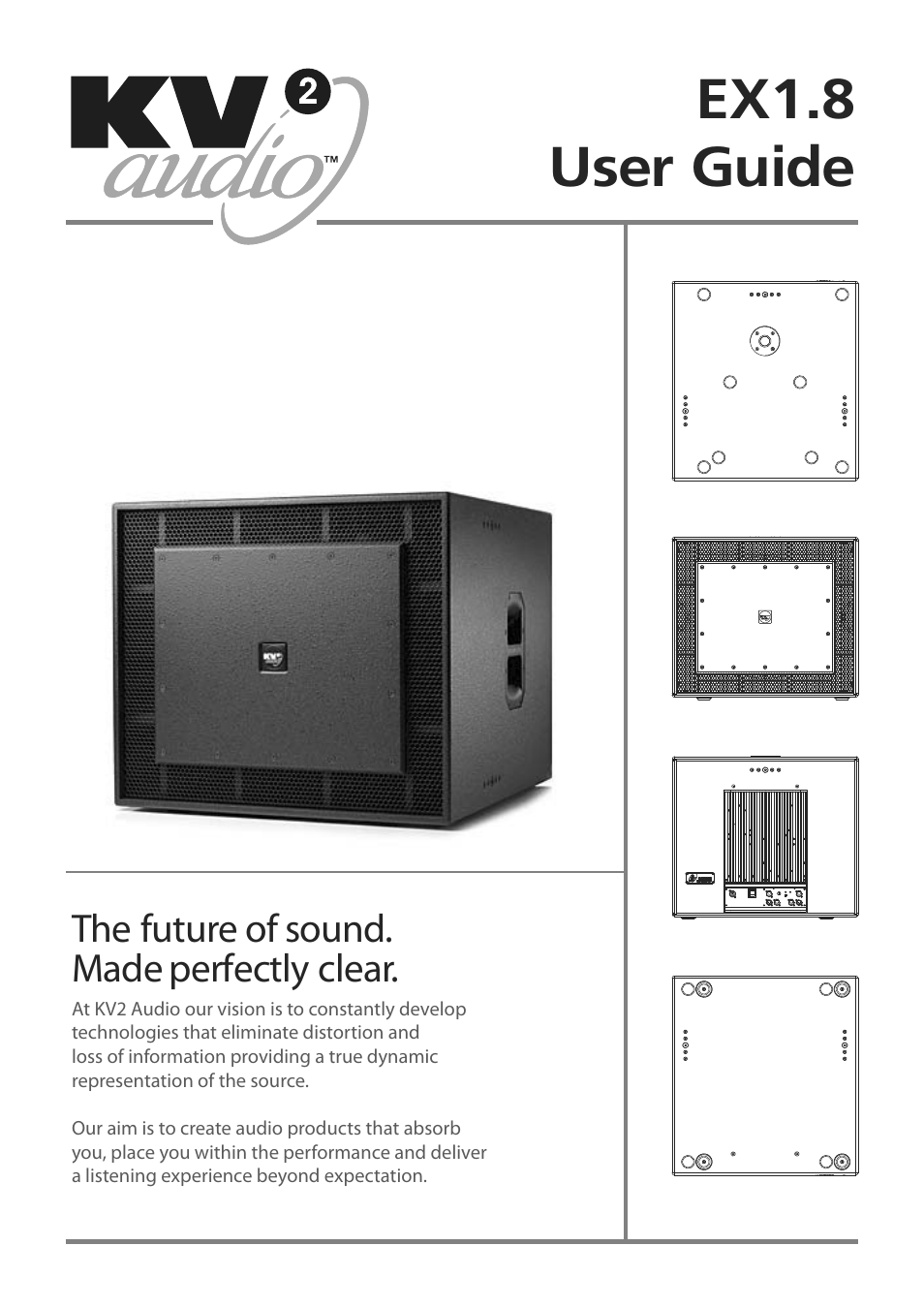 KV2 Audio EX1.8 User Manual | 12 pages
