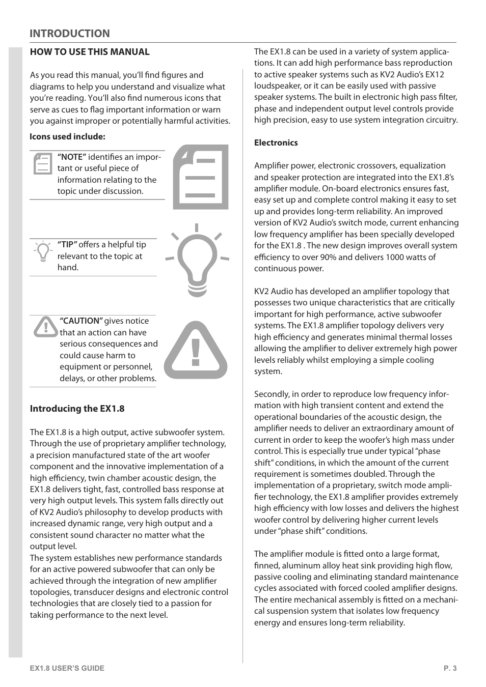 Introduction | KV2 Audio EX1.8 User Manual | Page 3 / 12