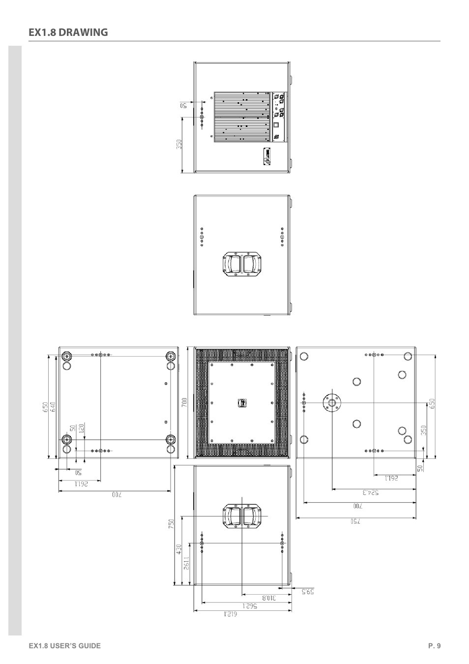 Ex1.8 drawing | KV2 Audio EX1.8 User Manual | Page 9 / 12