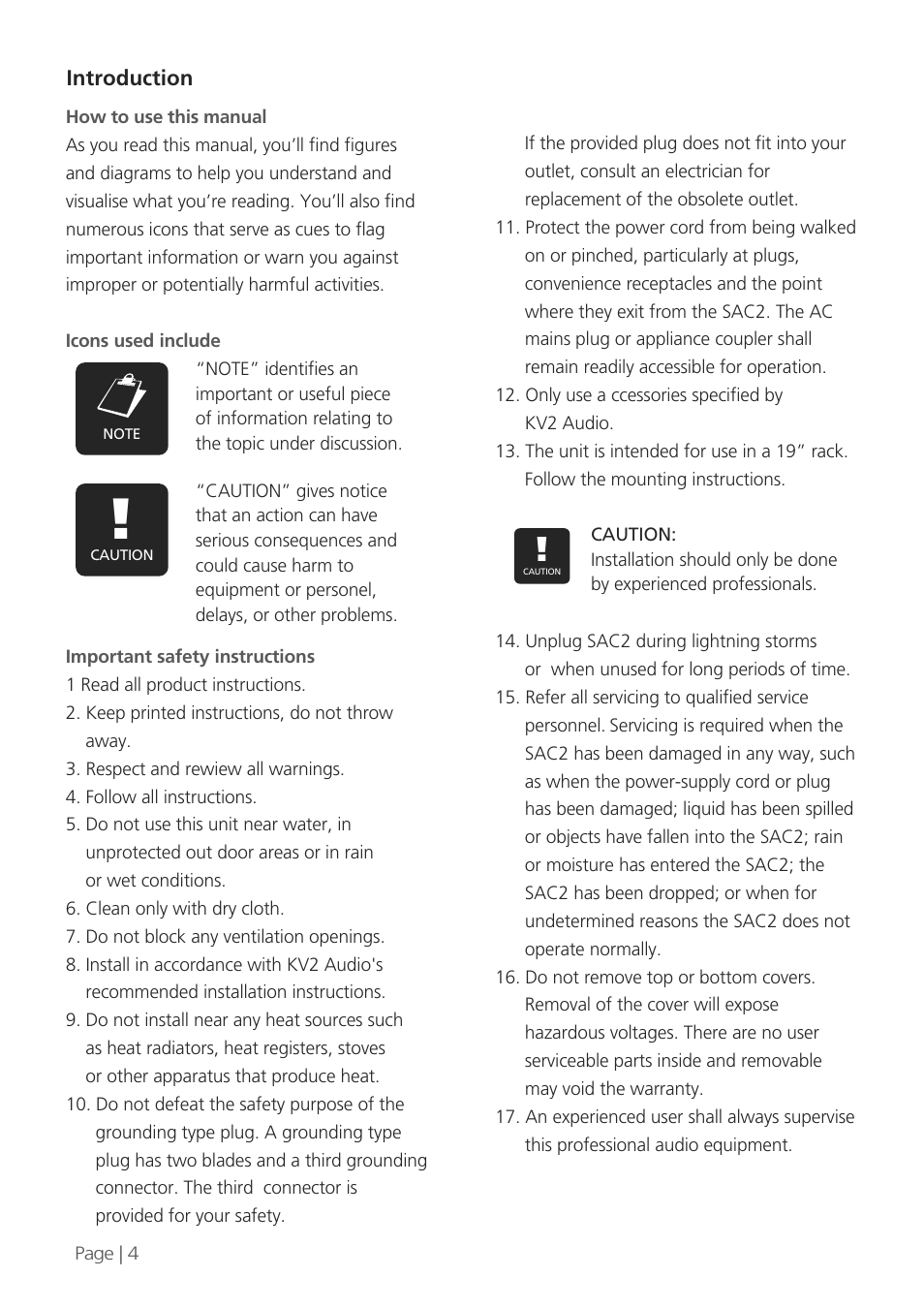 KV2 Audio SAC2 User Manual | Page 4 / 16