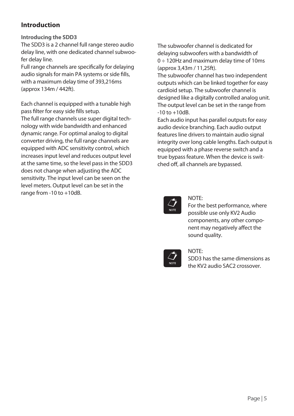 KV2 Audio SDD3 User Manual | Page 5 / 24