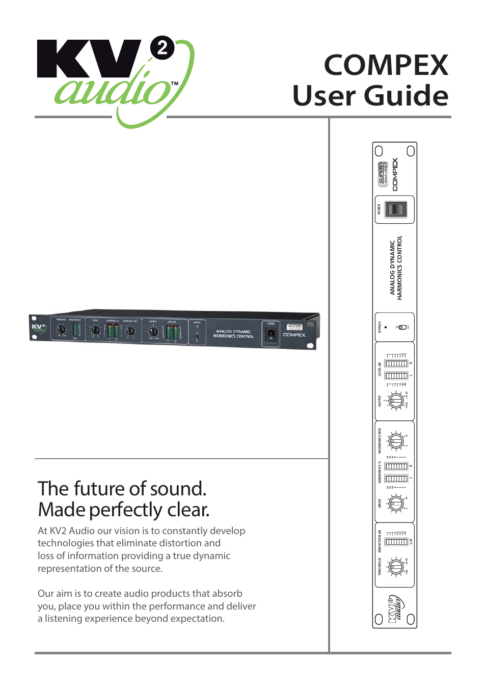 KV2 Audio COMPEX User Manual | 12 pages