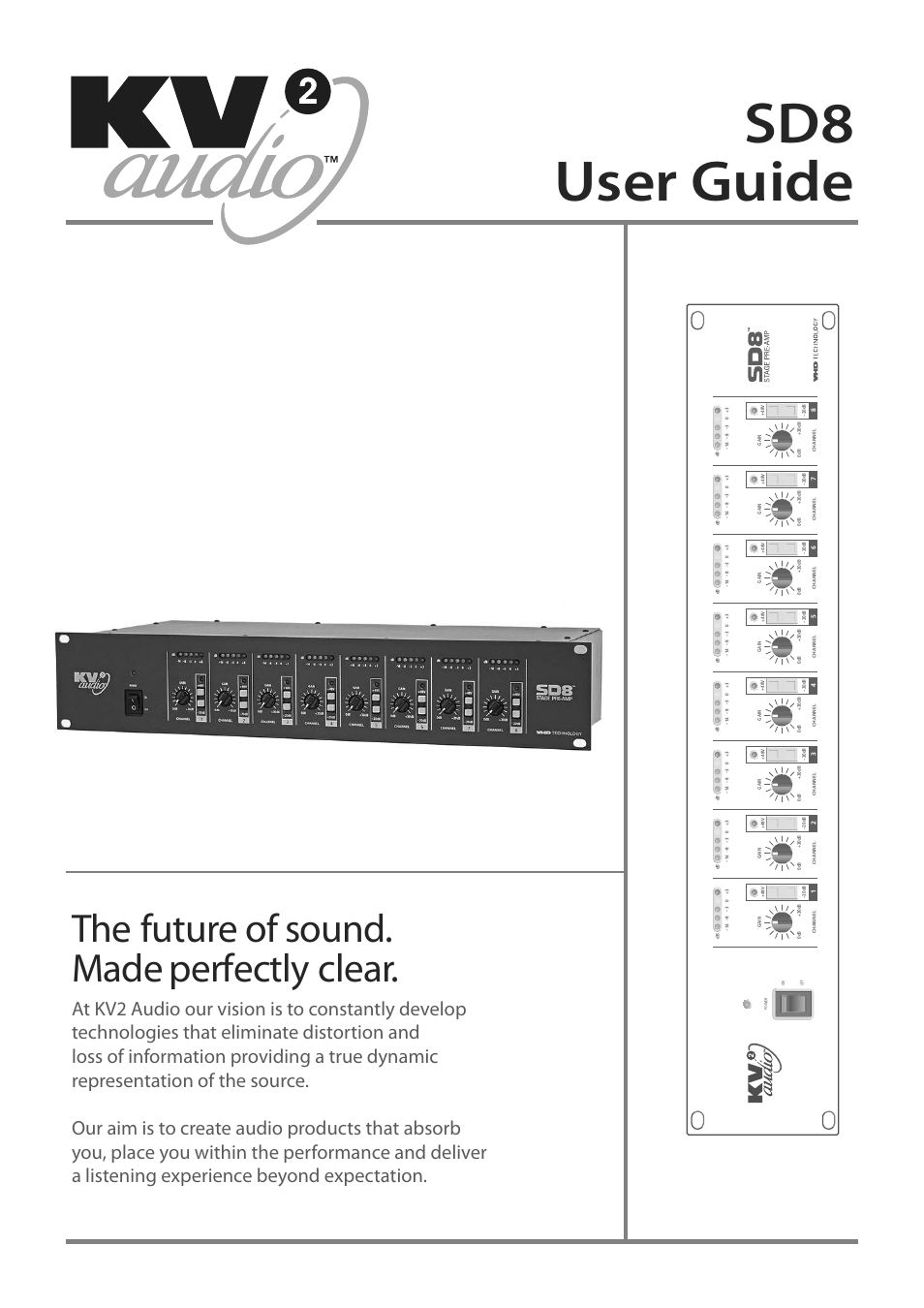 KV2 Audio SD8 User Manual | 4 pages