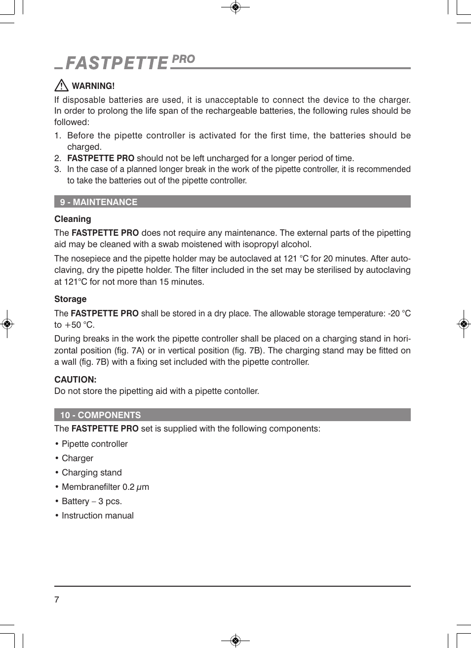 Labnet FastPette Pro - Ultimate Pipette Controller User Manual | Page 10 / 12