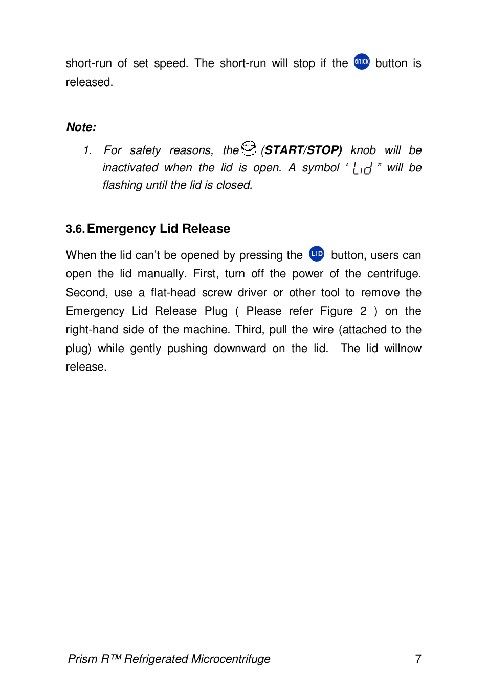 Labnet Prism R Refrigerated Microcentrifuge User Manual | Page 10 / 24