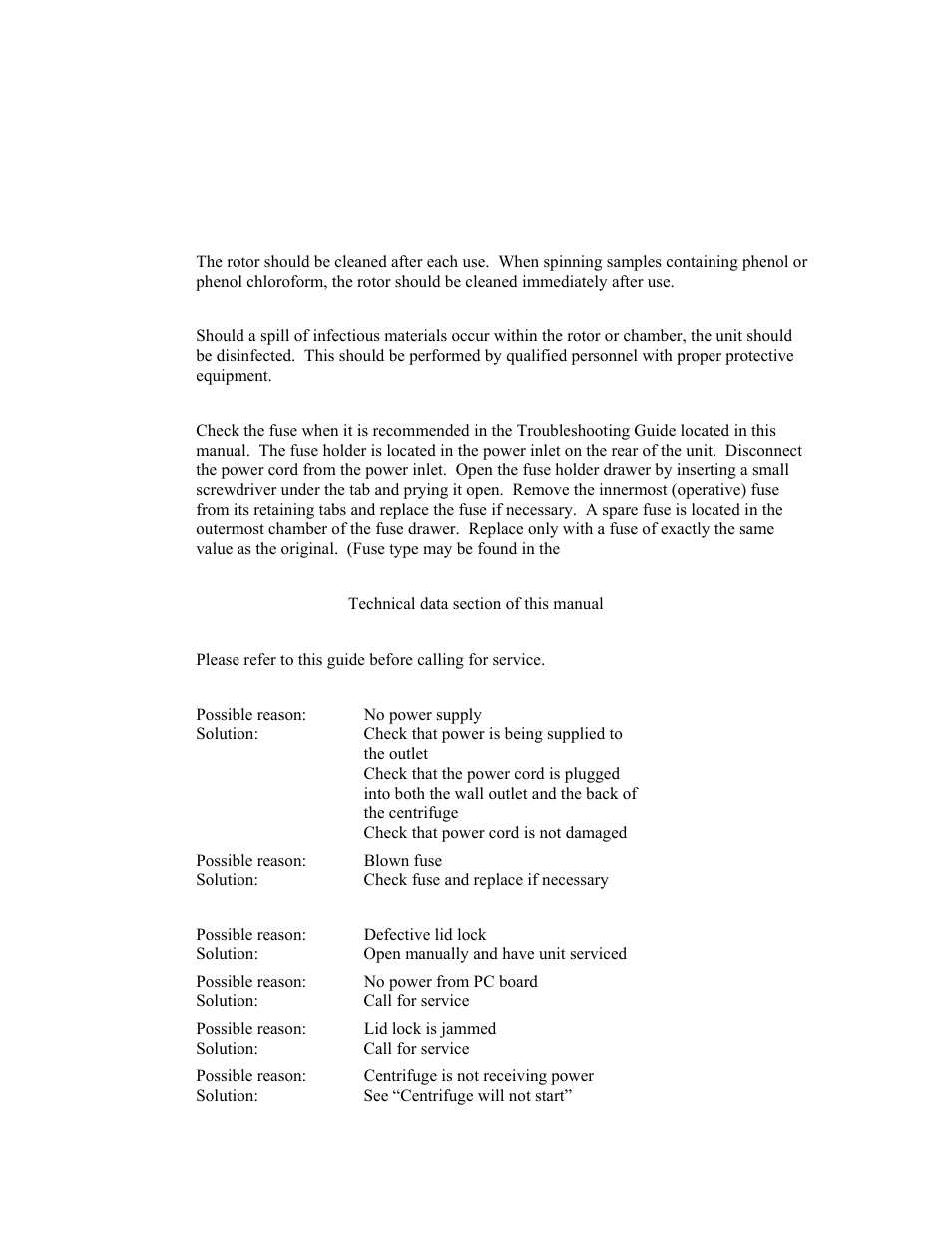 Labnet Prism Air-Cooled Microcentrifuge (C2500) User Manual | Page 13 / 20