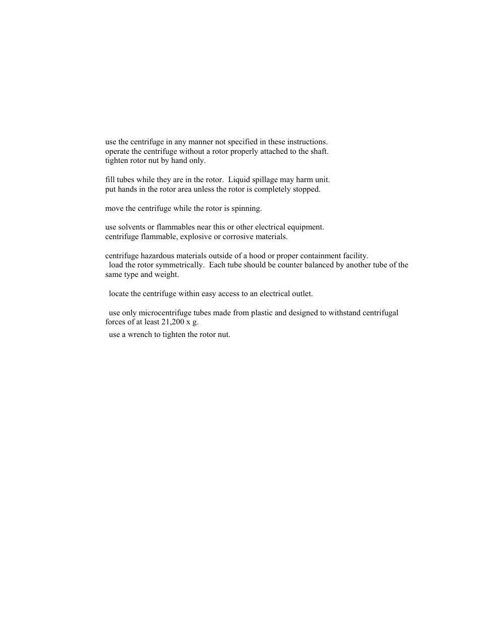 Labnet Prism Air-Cooled Microcentrifuge (C2500) User Manual | Page 3 / 20