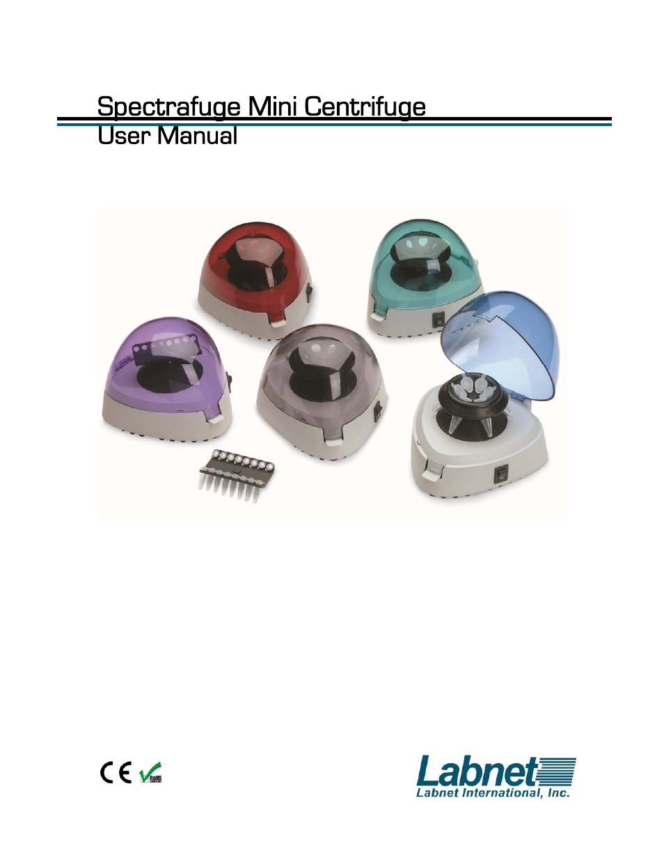 Labnet Spectrafuge Mini Laboratory Centrifuge User Manual | 8 pages