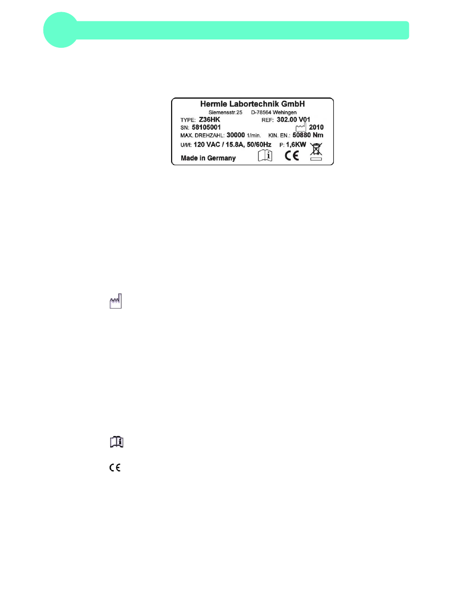 Labnet Z306 Hermle Universal Centrifuge User Manual | Page 10 / 50