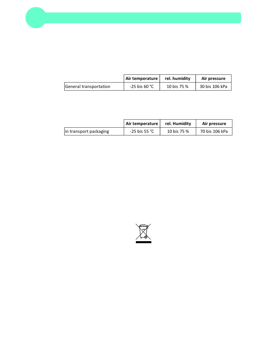 Transport, storage and disposal | Labnet Z306 Hermle Universal Centrifuge User Manual | Page 36 / 50