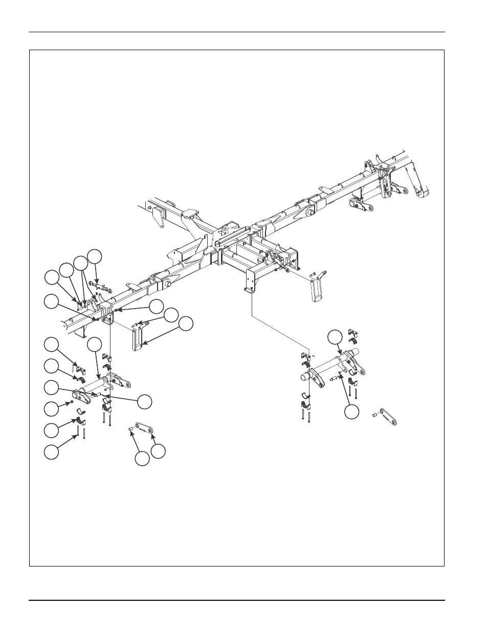 Figure 2-10: three point lift assembly | Landoll 4630-36 Folding Seeder Parts Manual v.F-641-0313 03/2013 User Manual | Page 20 / 70