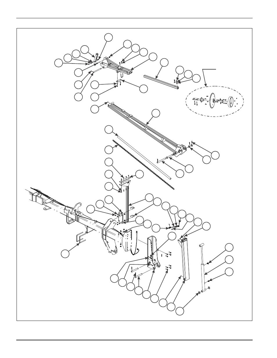 Figure 2-15: row marker assembly (3 of 4) | Landoll 4630-36 Folding Seeder Parts Manual v.F-641-0313 03/2013 User Manual | Page 28 / 70