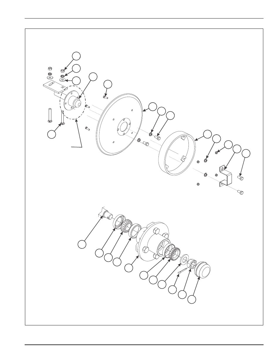 Figure 2-16: row marker assembly (4 of 4) | Landoll 4630-36 Folding Seeder Parts Manual v.F-641-0313 03/2013 User Manual | Page 29 / 70
