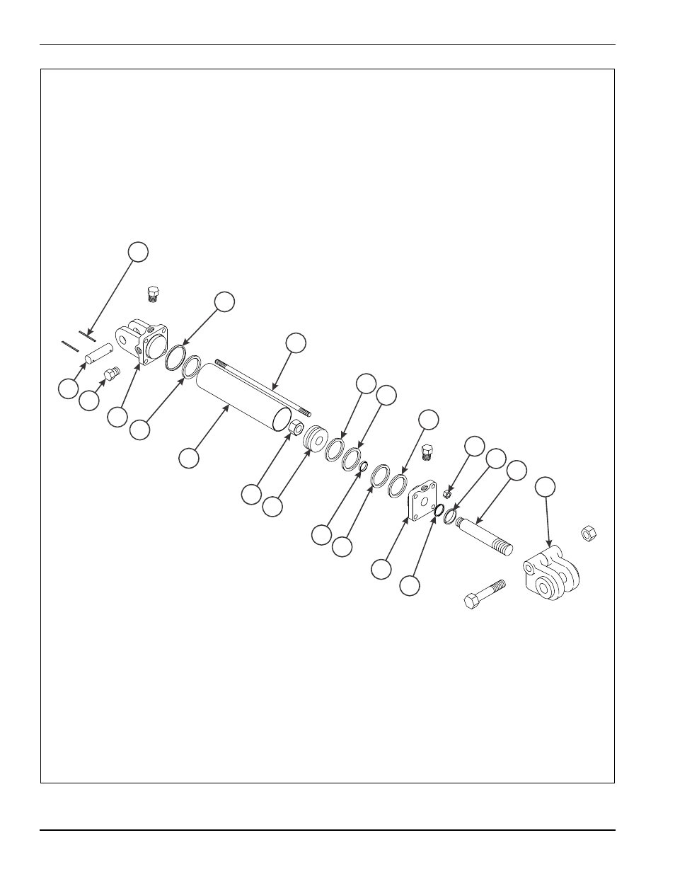Figure 2-26: 4 x 24 hydraulic cylinder | Landoll 4630-36 Folding Seeder Parts Manual v.F-641-0313 03/2013 User Manual | Page 46 / 70