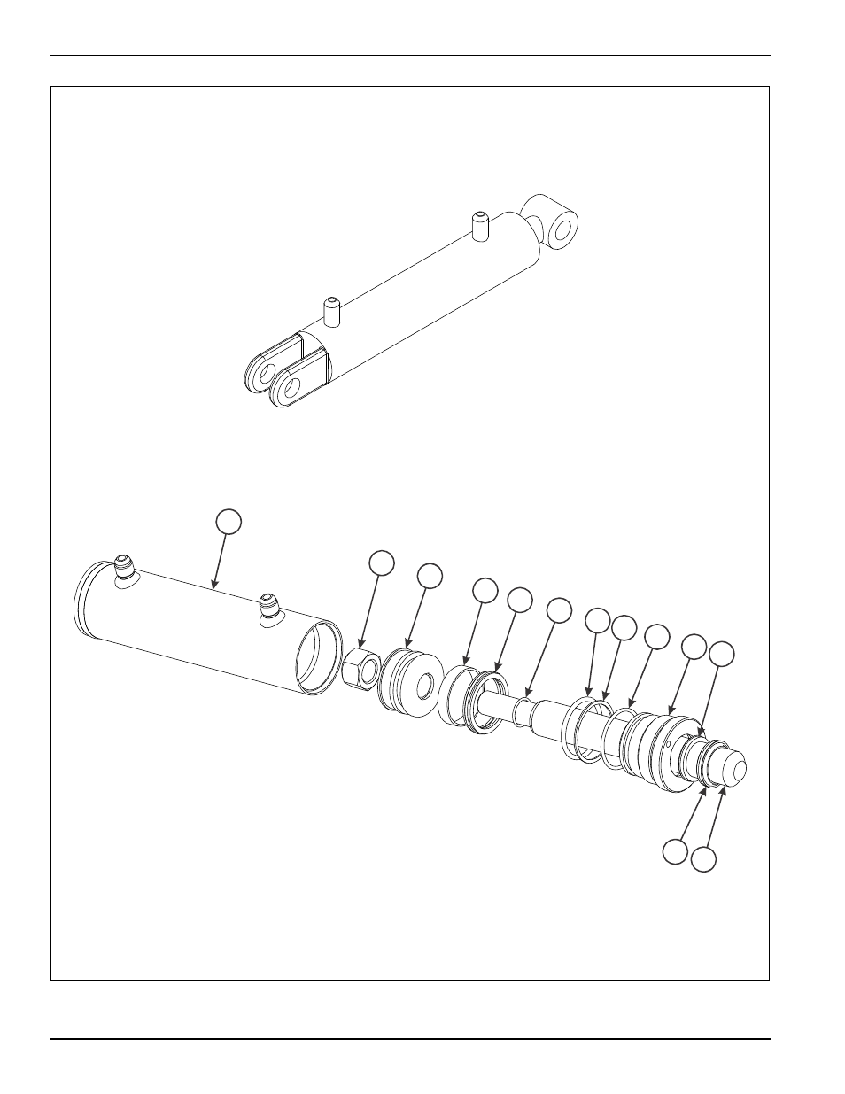 Figure 2-32: 1-3/4 x 6” hydraulic cylinder | Landoll 4630-36 Folding Seeder Parts Manual v.F-641-0313 03/2013 User Manual | Page 58 / 70