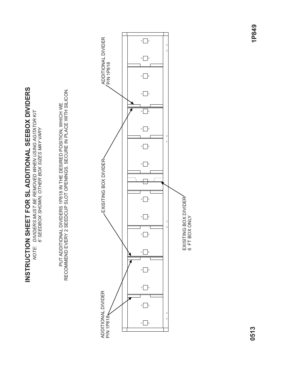 Landoll SL ADDITIONAL SEEBOX DIVIDERS User Manual | 1 page