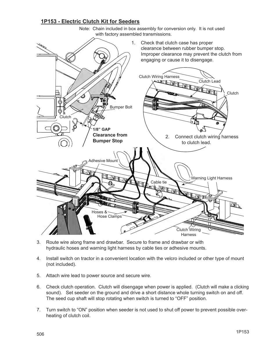 Landoll 1P153 - Electric Clutch Kit for Seeders User Manual | 1 page