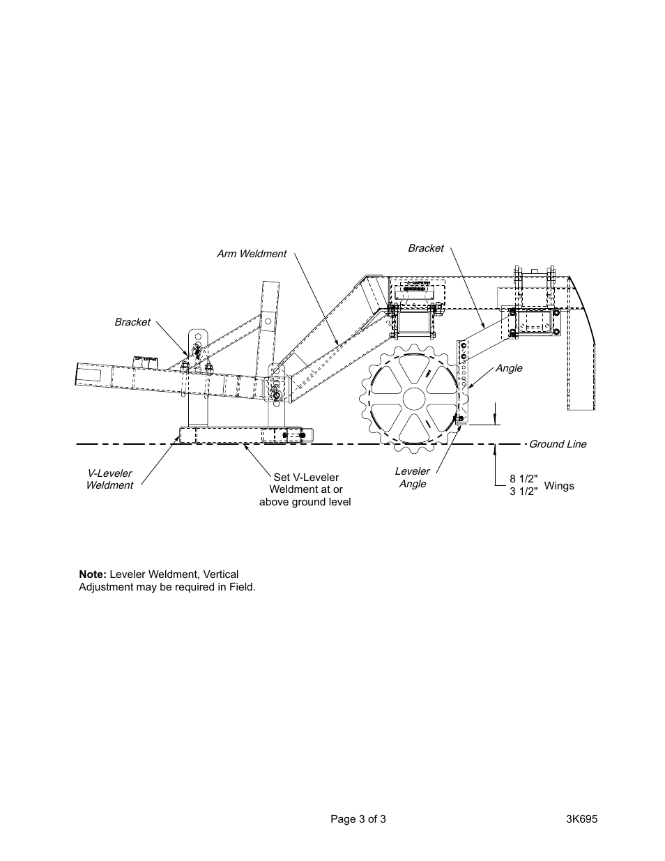 Landoll 3K695 V-Leveler User Manual | Page 3 / 3