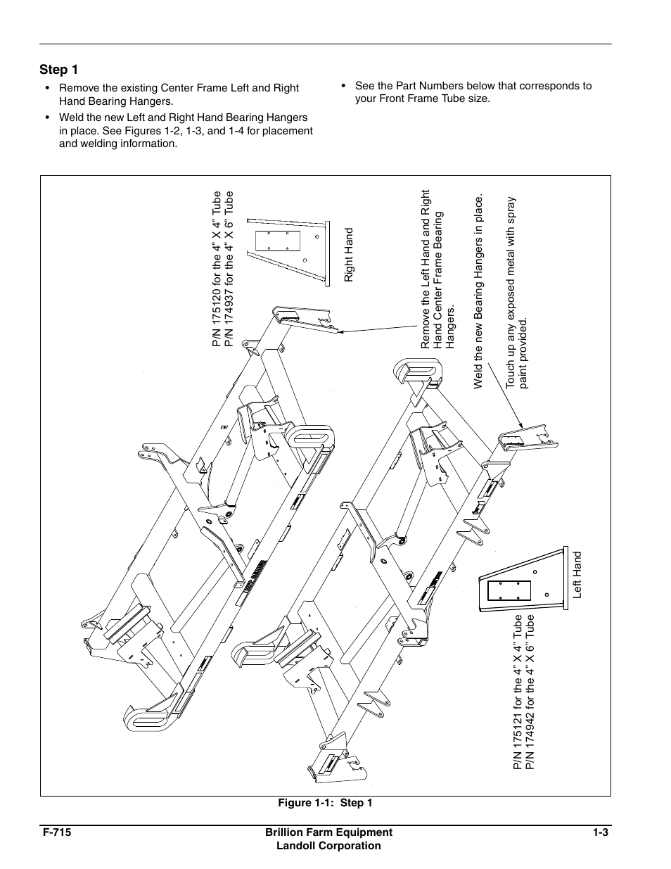 Landoll 175116 Trunnion Bearing Retrofit Kit User Manual | Page 3 / 14