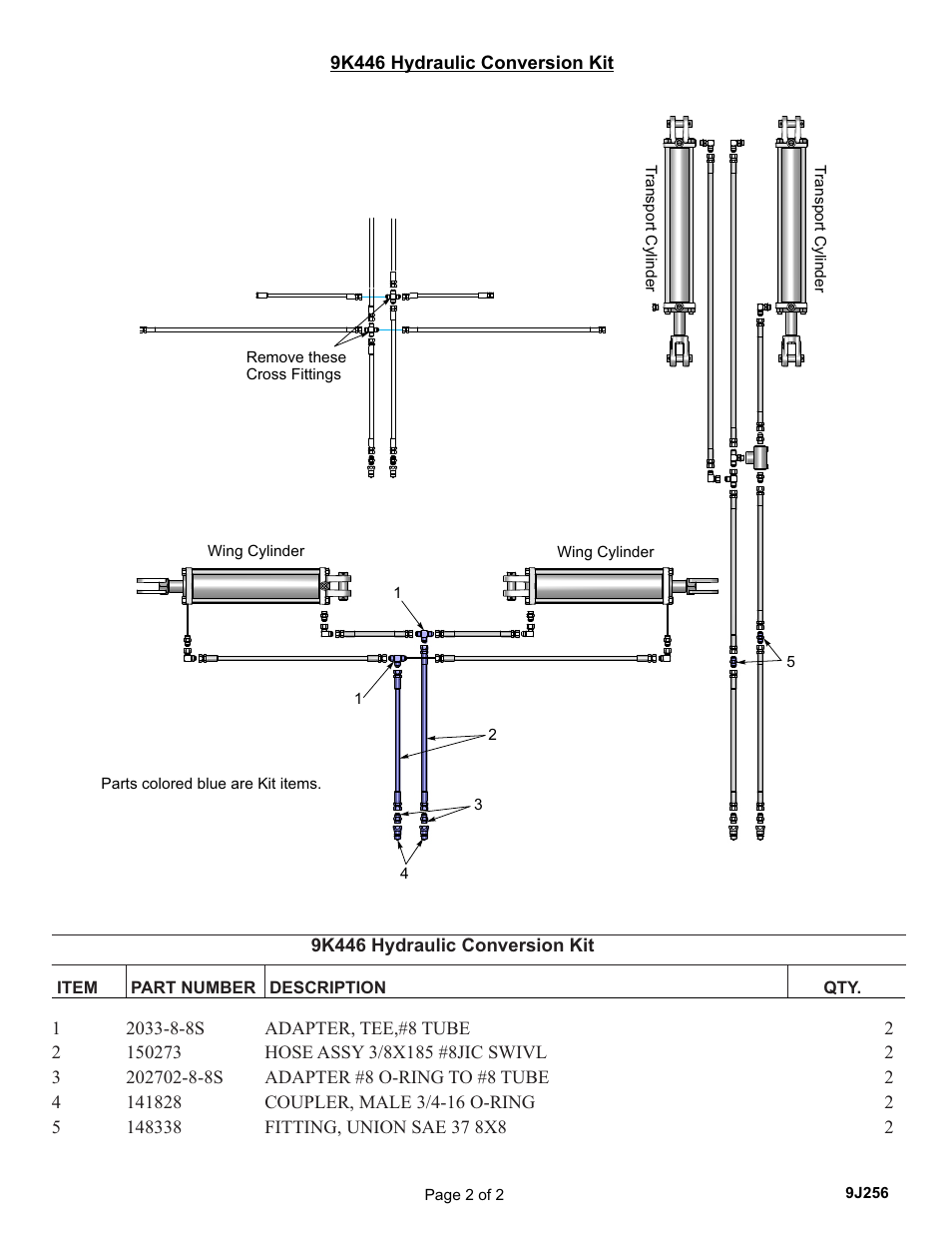 Landoll 9K446 Hydraulic Conversion Kit User Manual | Page 2 / 2