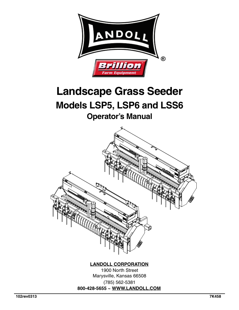 Landoll LSS6 Landscape Grass Seeder User Manual | 34 pages