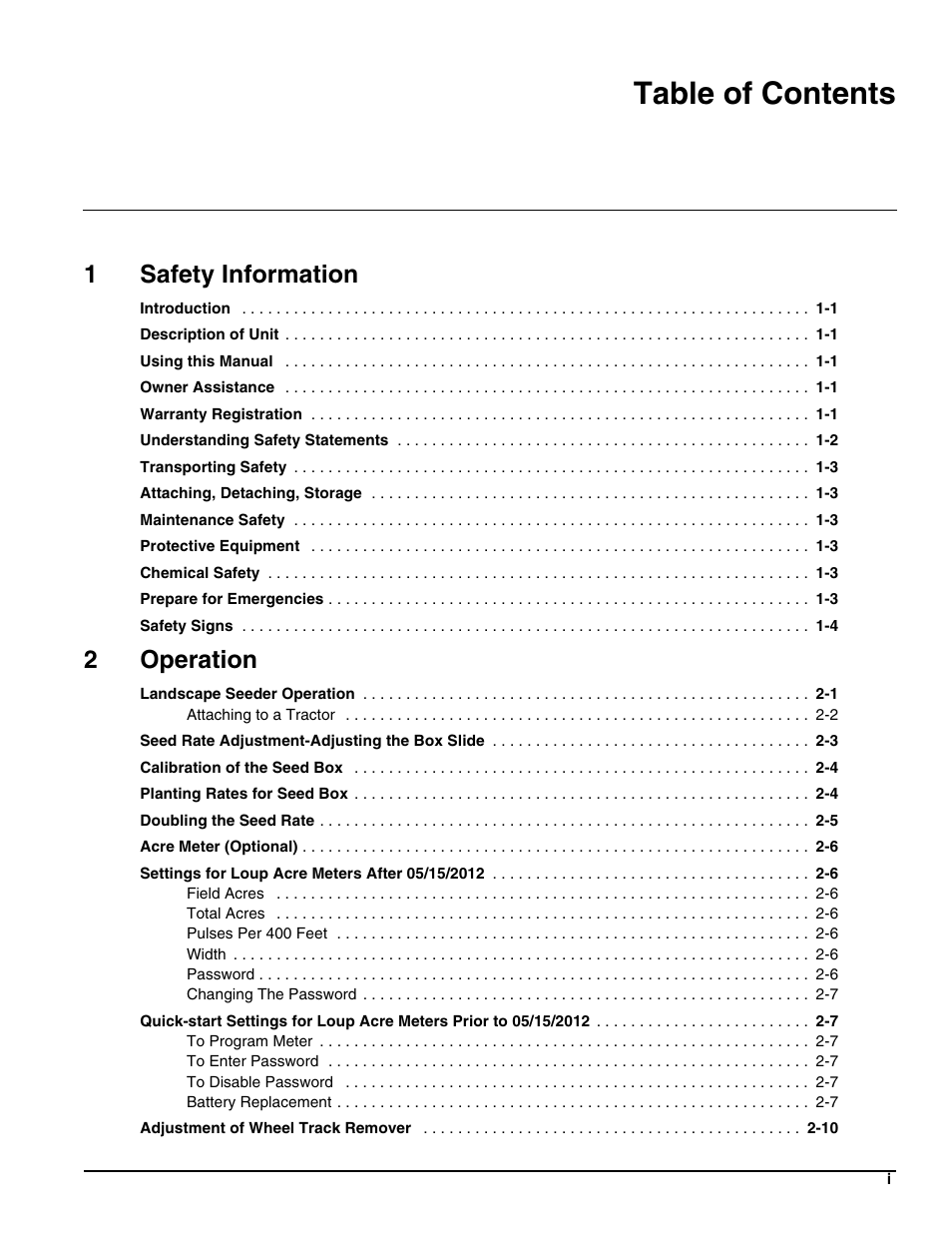 Landoll LSS6 Landscape Grass Seeder User Manual | Page 3 / 34