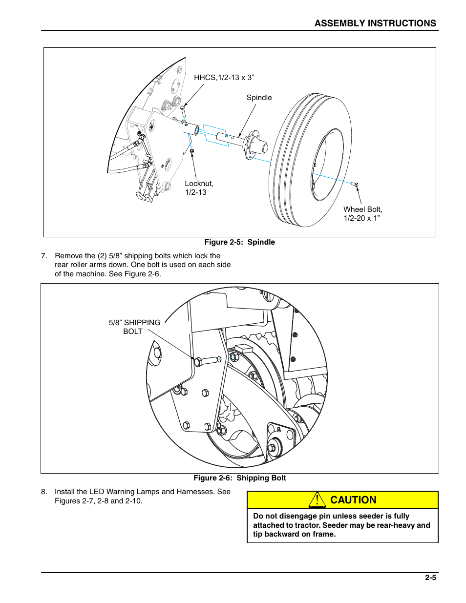 Caution | Landoll SL 8, 10, 12 Turfmaker Seeder User Manual | Page 15 / 56